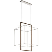 Viho 26" LED Chandelier, Polished Nickel Finish - Bees Lighting