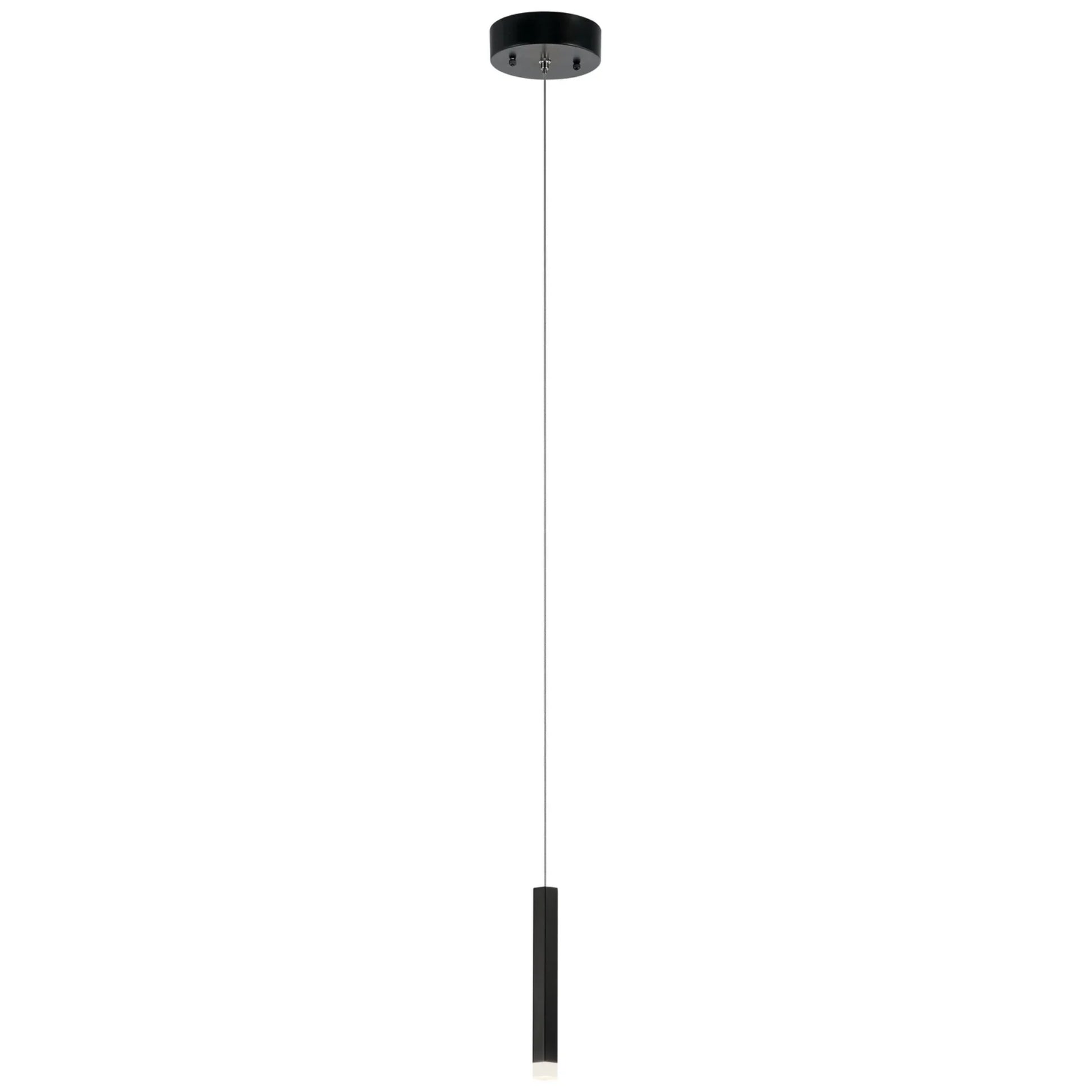 Soho 1" LED Mini Pendant, Black Finish - Bees Lighting