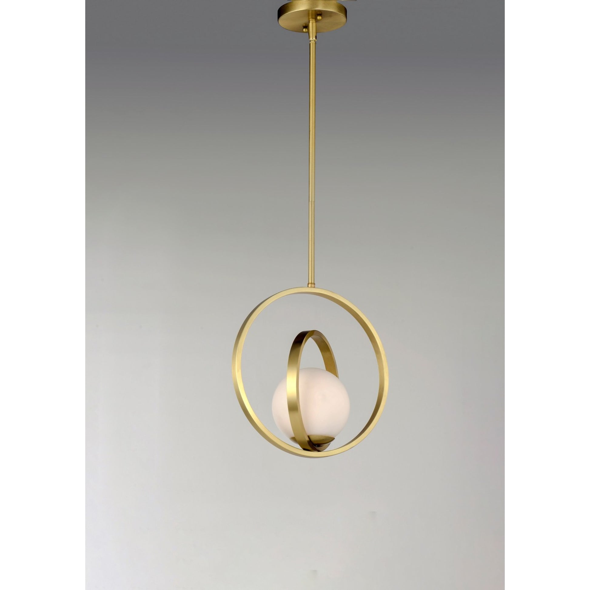 Coronet 13" Pendant, Satin Brass Finish - Bees Lighting