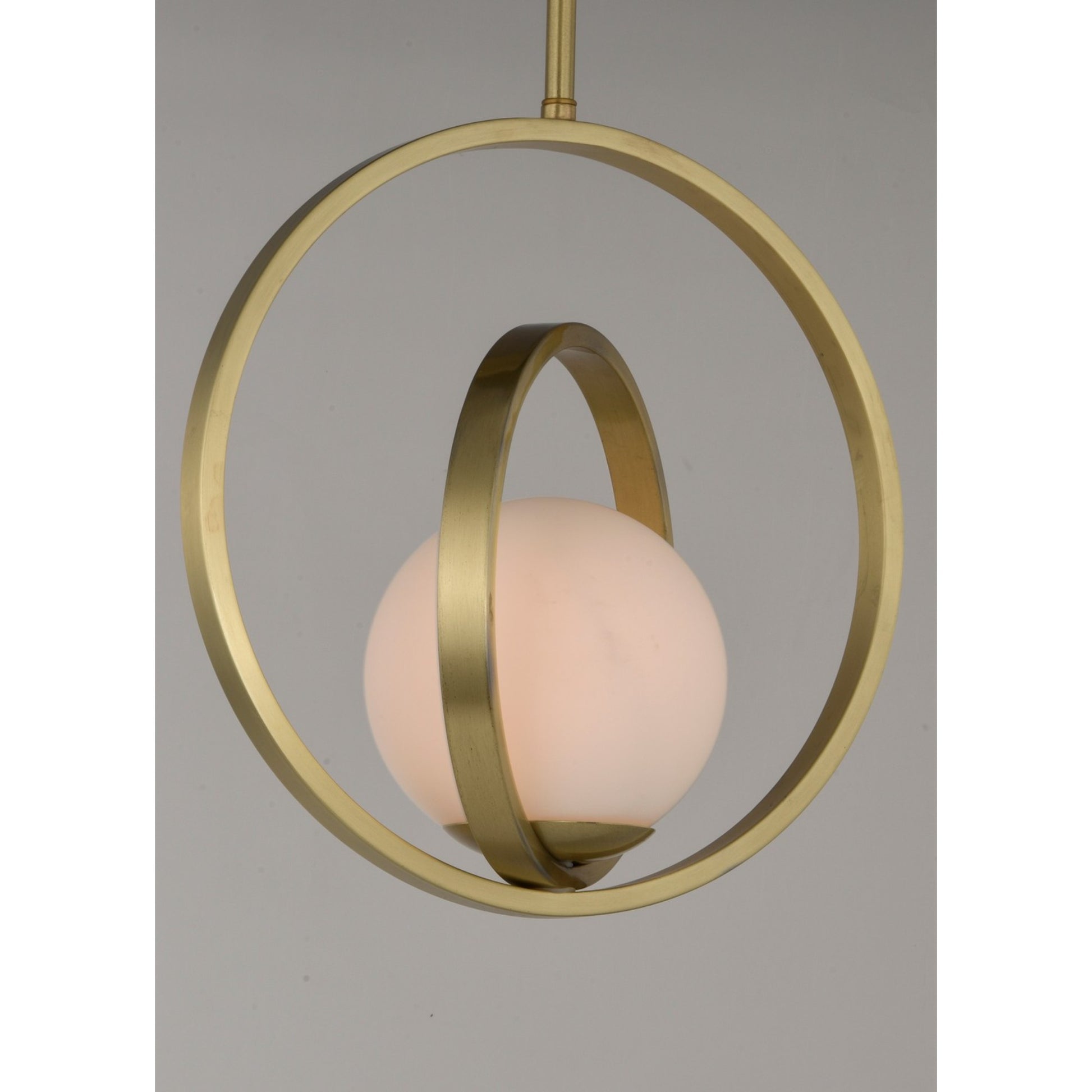 Coronet 13" Pendant, Satin Brass Finish - Bees Lighting