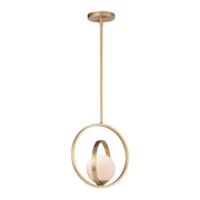 Coronet 13" Pendant, Satin Brass Finish - Bees Lighting