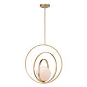 Coronet 21" Pendant, Satin Brass Finish - Bees Lighting