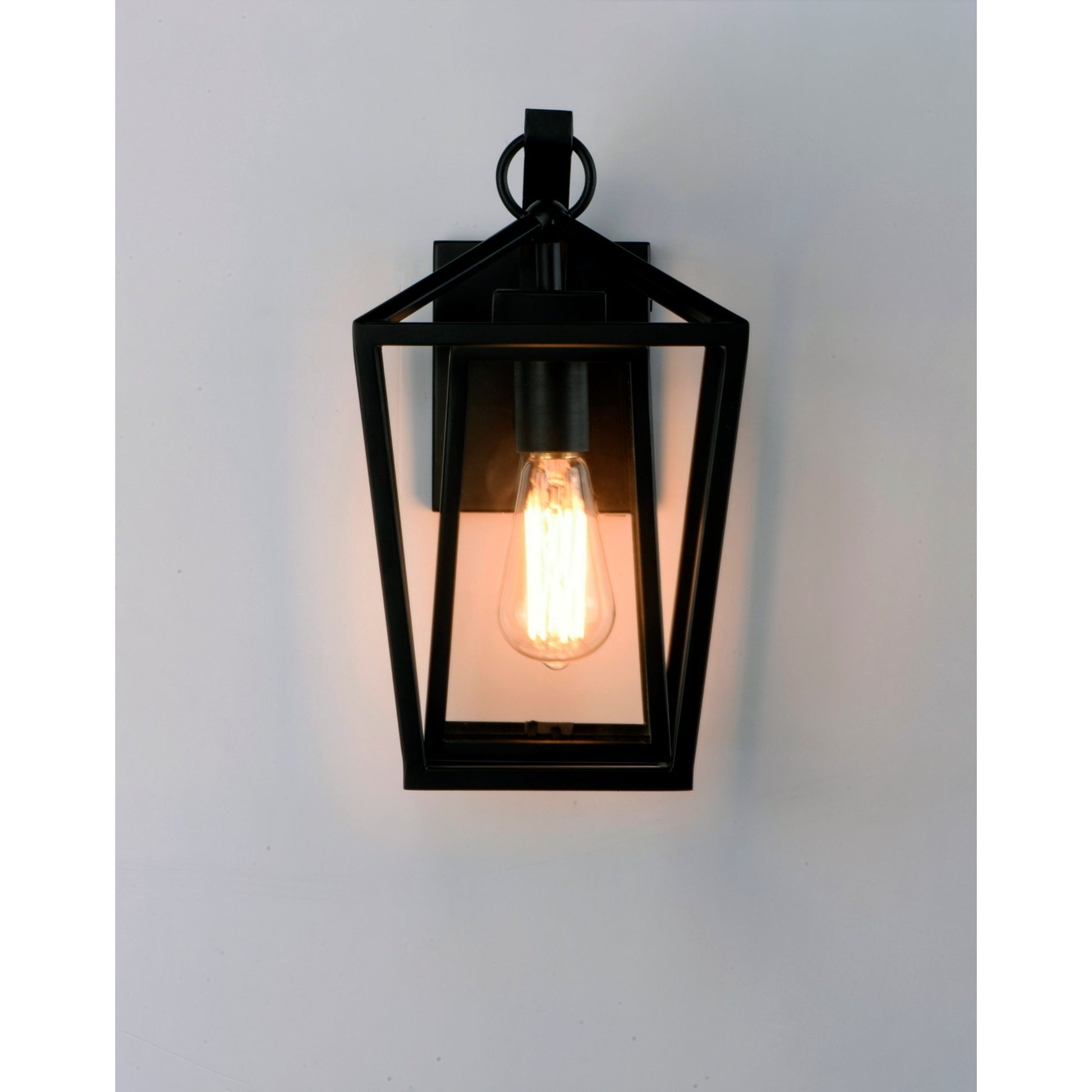 Artisan 16" Outdoor Wall Lantern, Black Finish - Bees Lighting