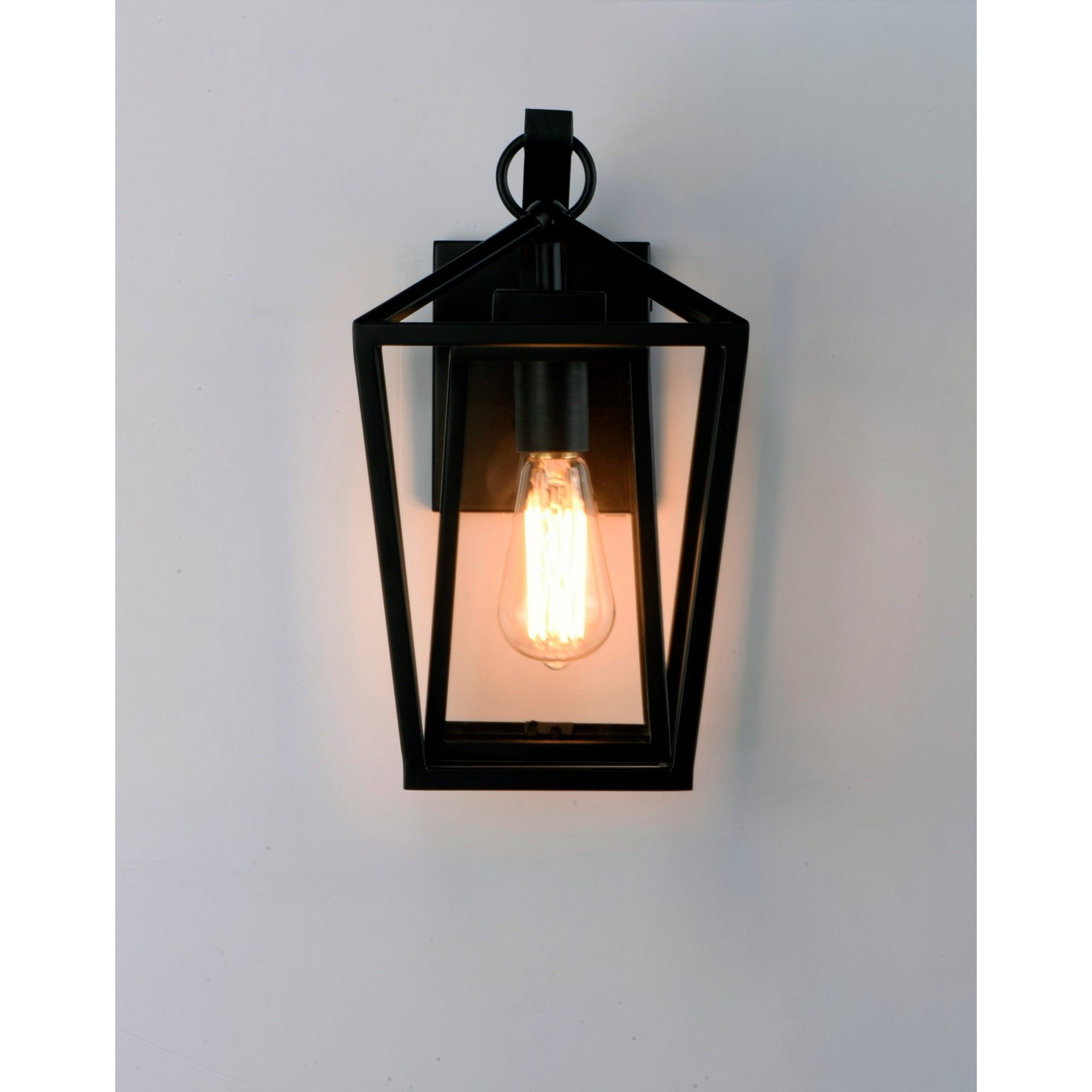 Artisan 16" Outdoor Wall Lantern, Black Finish - Bees Lighting