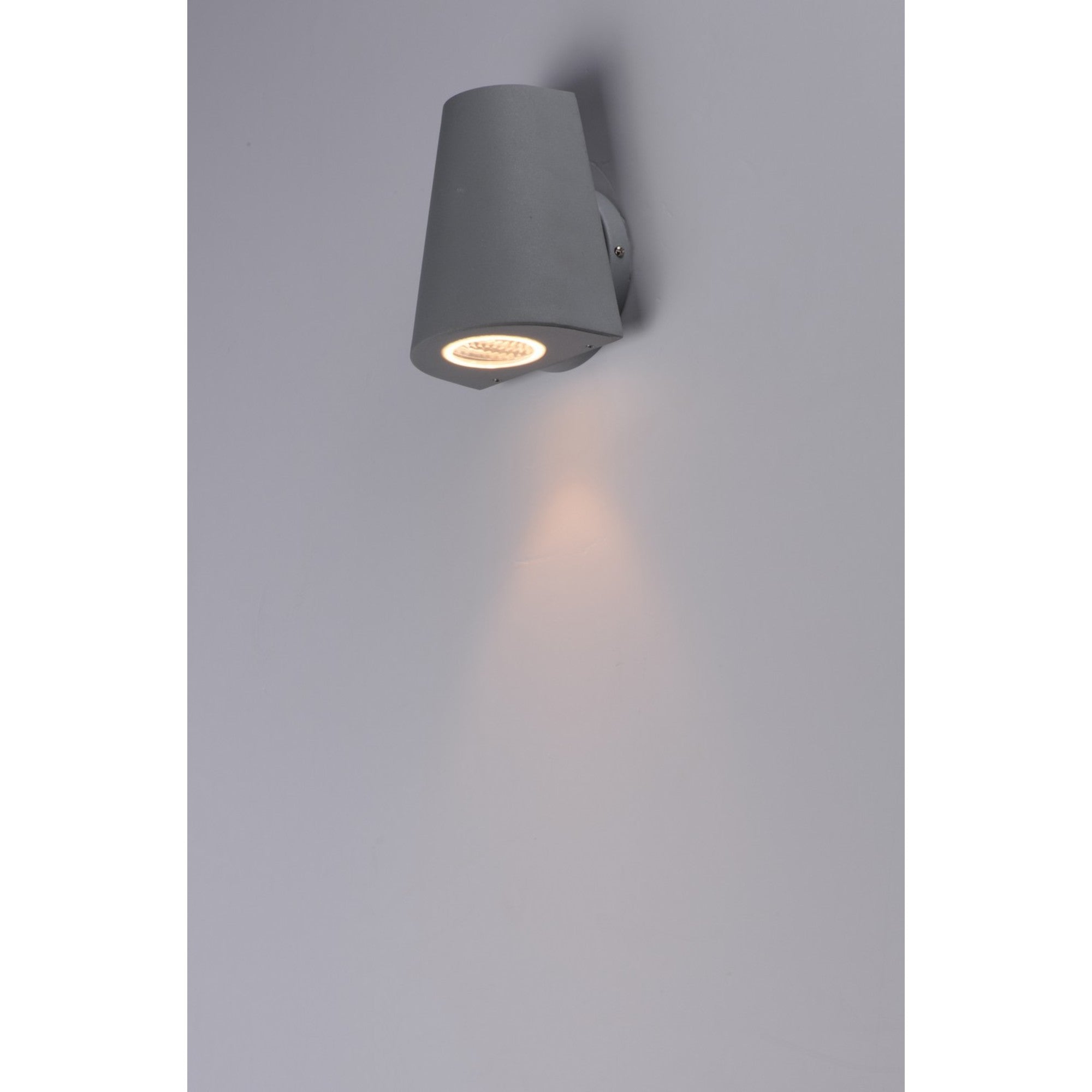 Mini 6" LED Outdoor Wall Sconce, Silver Finish - Bees Lighting