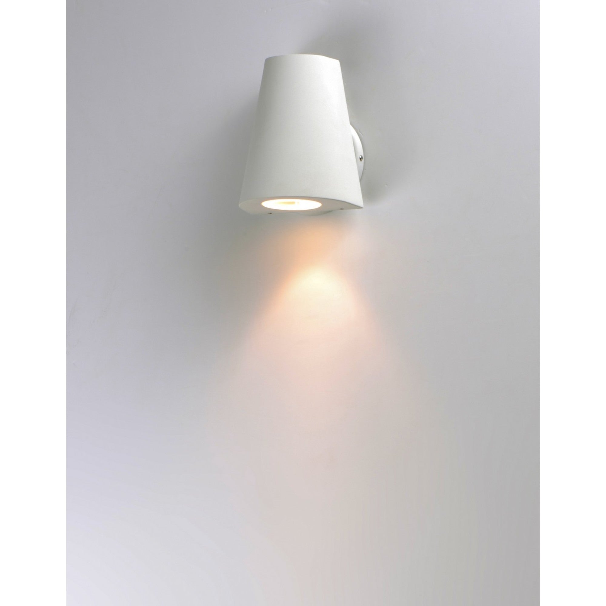 Mini 6" LED Outdoor Wall Sconce, White Finish - Bees Lighting