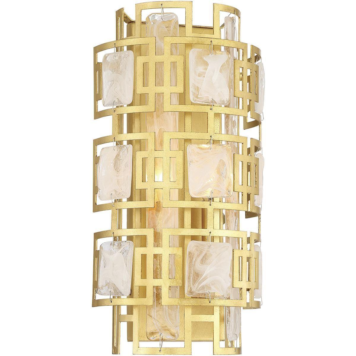 Portia 16 in 2 Lights Flush Mount Sconce Gold Finish