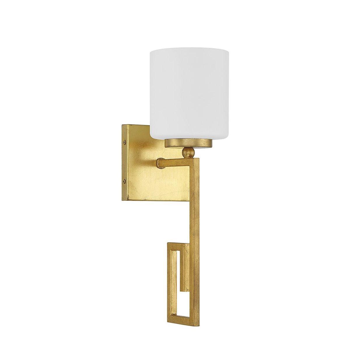 Quatrain 16 in. Armed Sconce Gold Finish
