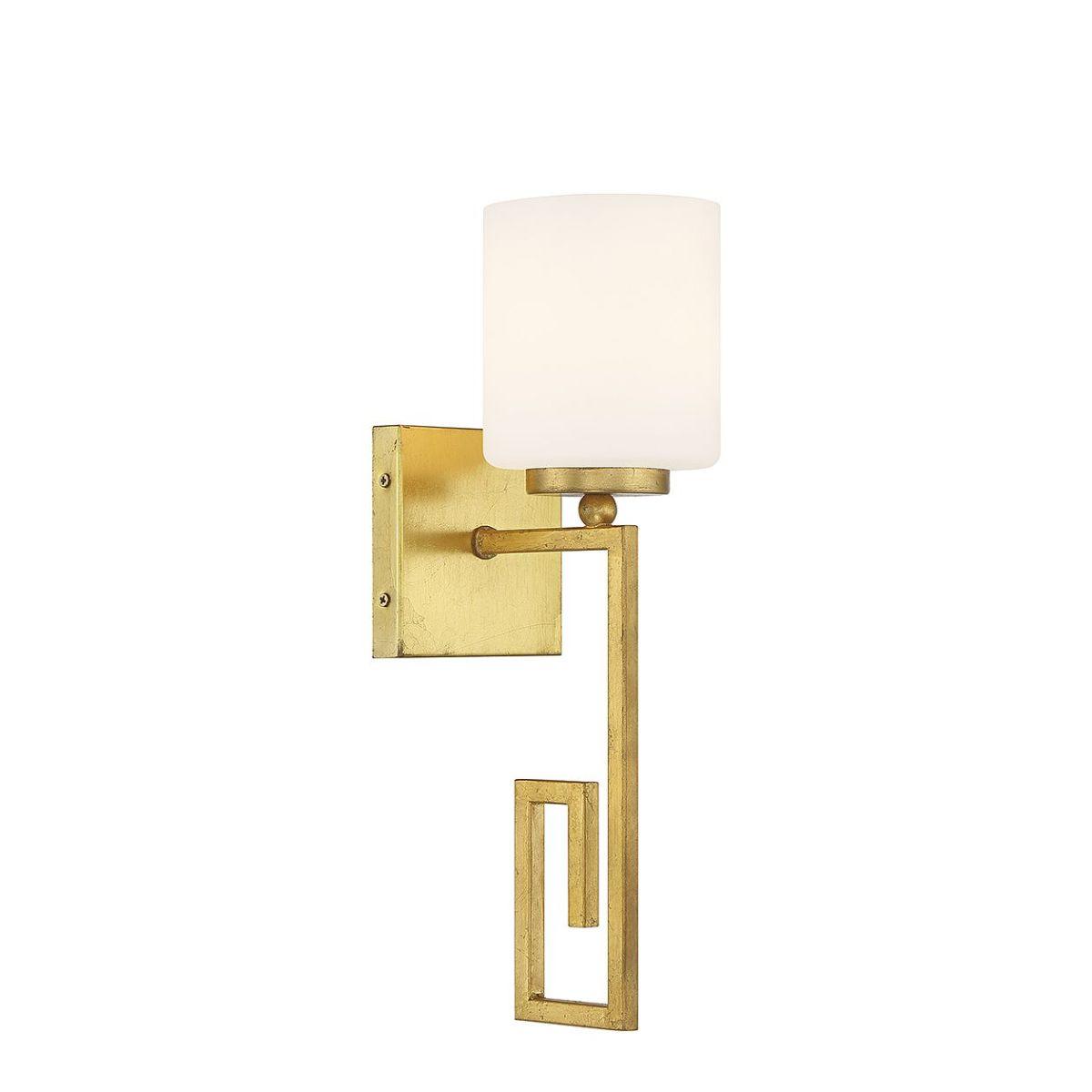 Quatrain 16 in. Armed Sconce Gold Finish