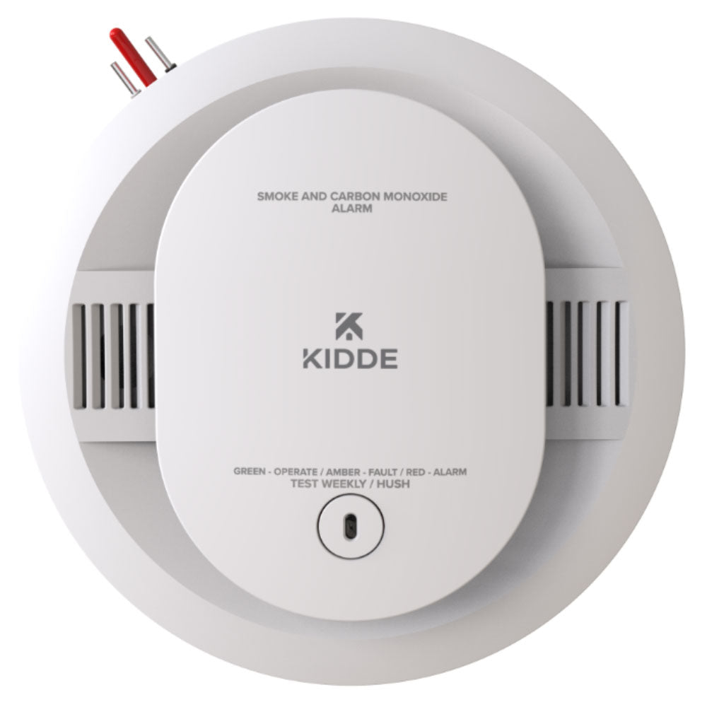 Smoke & Carbon Monoxide Detector Photoelectric/Electrochemical Sensor Hardwired with AA Battery