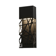 Boon 16" LED Outdoor Wall Sconce, Black Finish - Bees Lighting