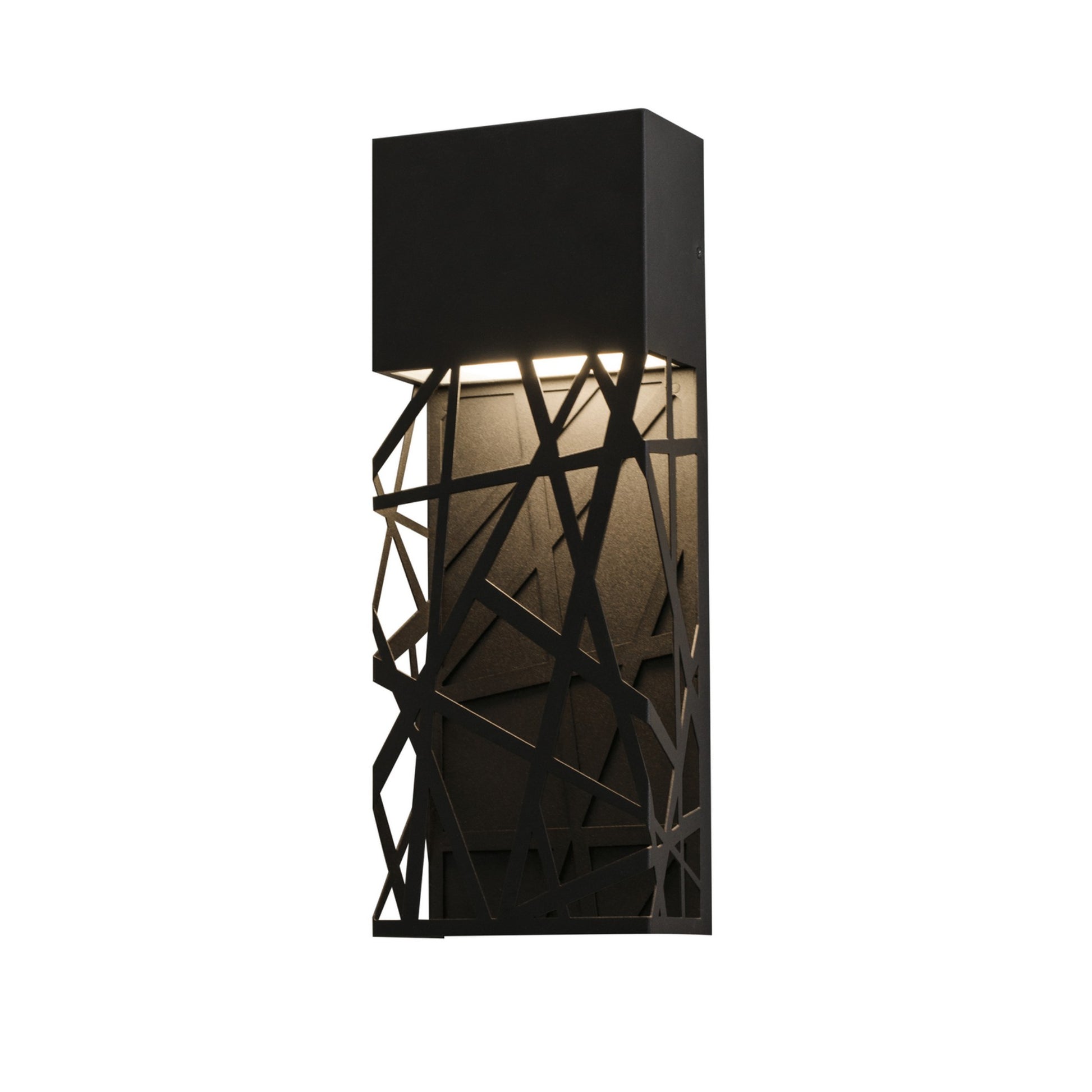 Boon 16" LED Outdoor Wall Sconce, Black Finish - Bees Lighting