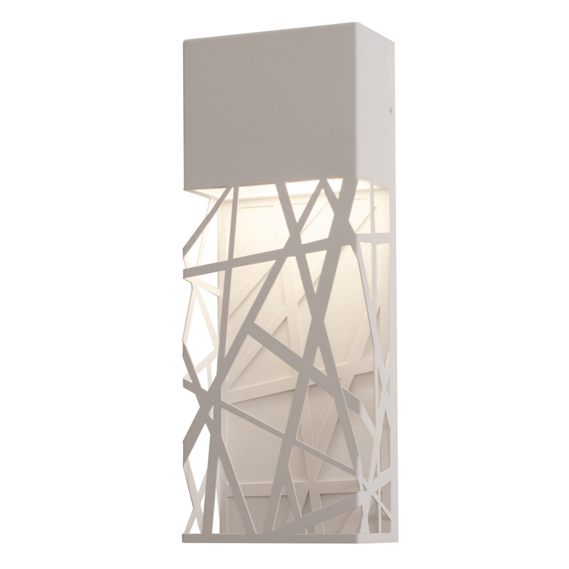 Boon 16" LED Outdoor Wall Sconce, White Finish - Bees Lighting
