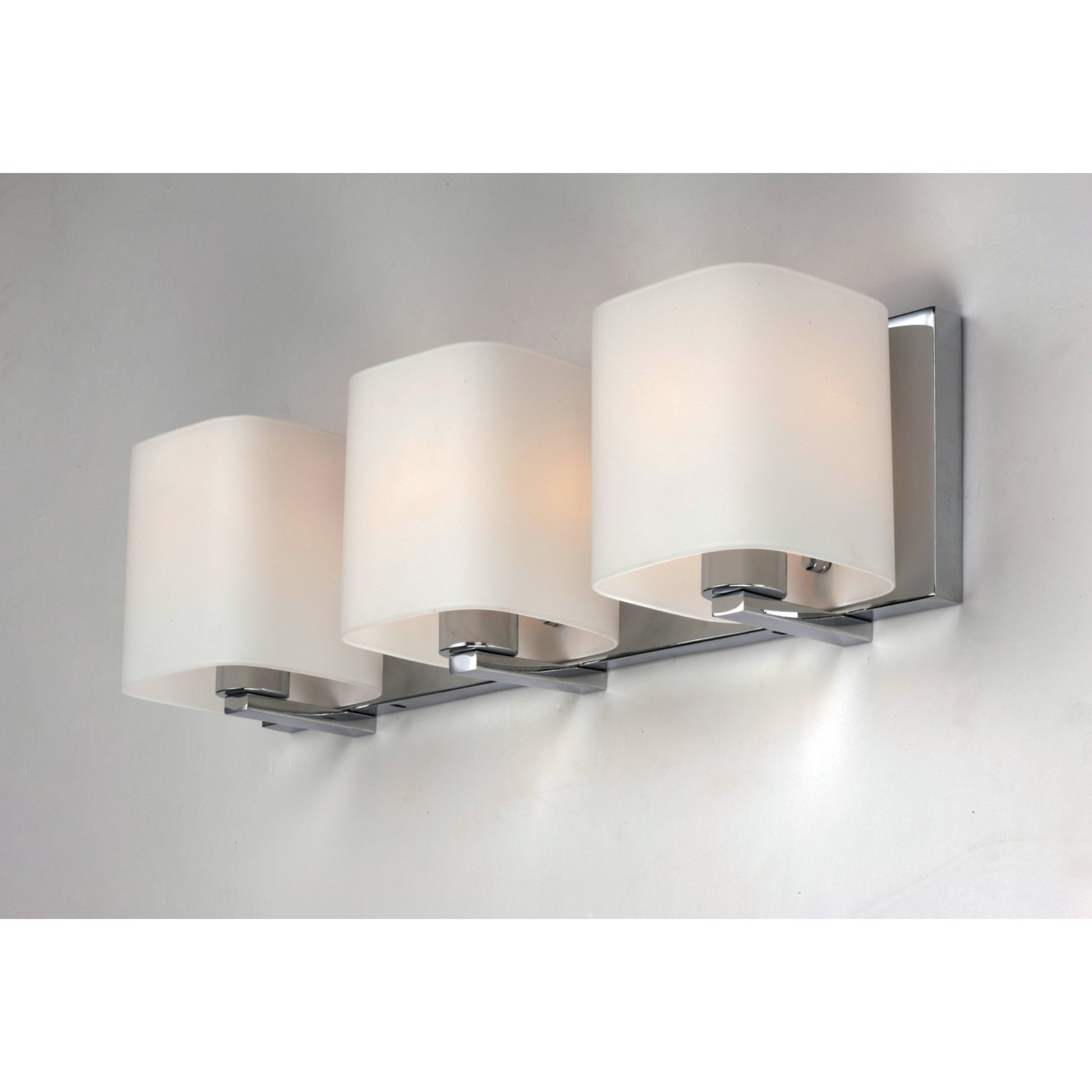 Wrap 19" 3-Light Bath Vanity, Polished Chrome Finish - Bees Lighting