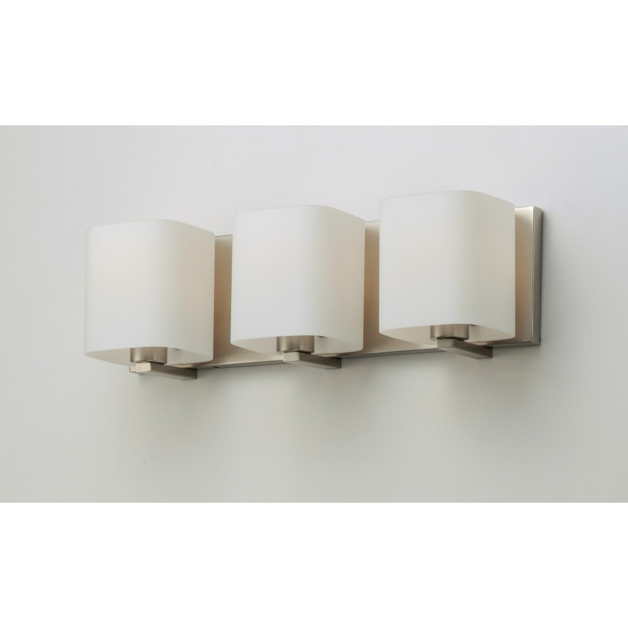 Wrap 19" 3-Light Bath Vanity, Satin Nickel Finish