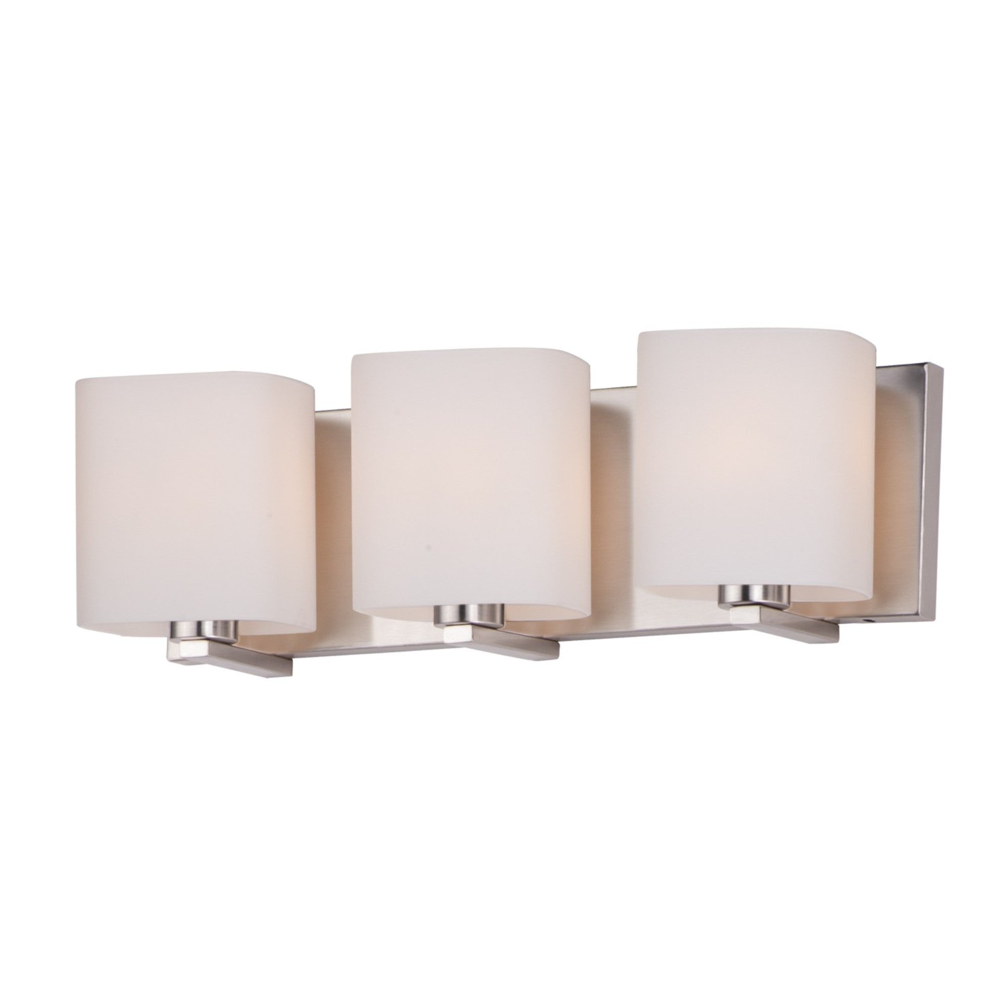 Wrap 19" 3-Light Bath Vanity, Satin Nickel Finish