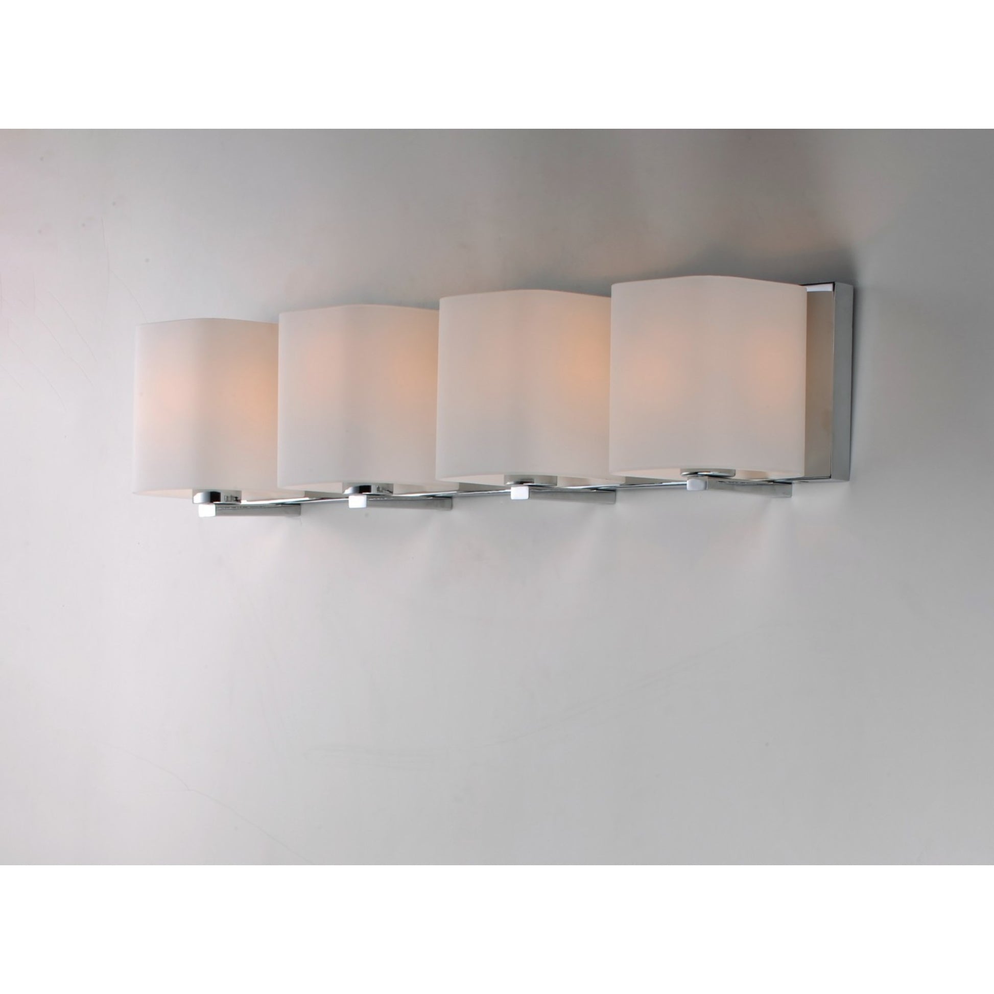 Wrap 26" 4-Light Bath Vanity, Polished Chrome Finish - Bees Lighting
