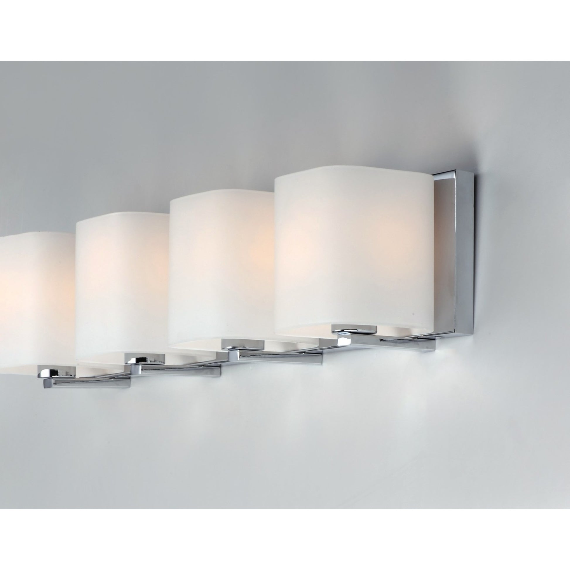 Wrap 26" 4-Light Bath Vanity, Polished Chrome Finish - Bees Lighting