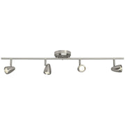 Talida 37" LED Fixed Rail Track Light, Brushed Nickel Finish - Bees Lighting