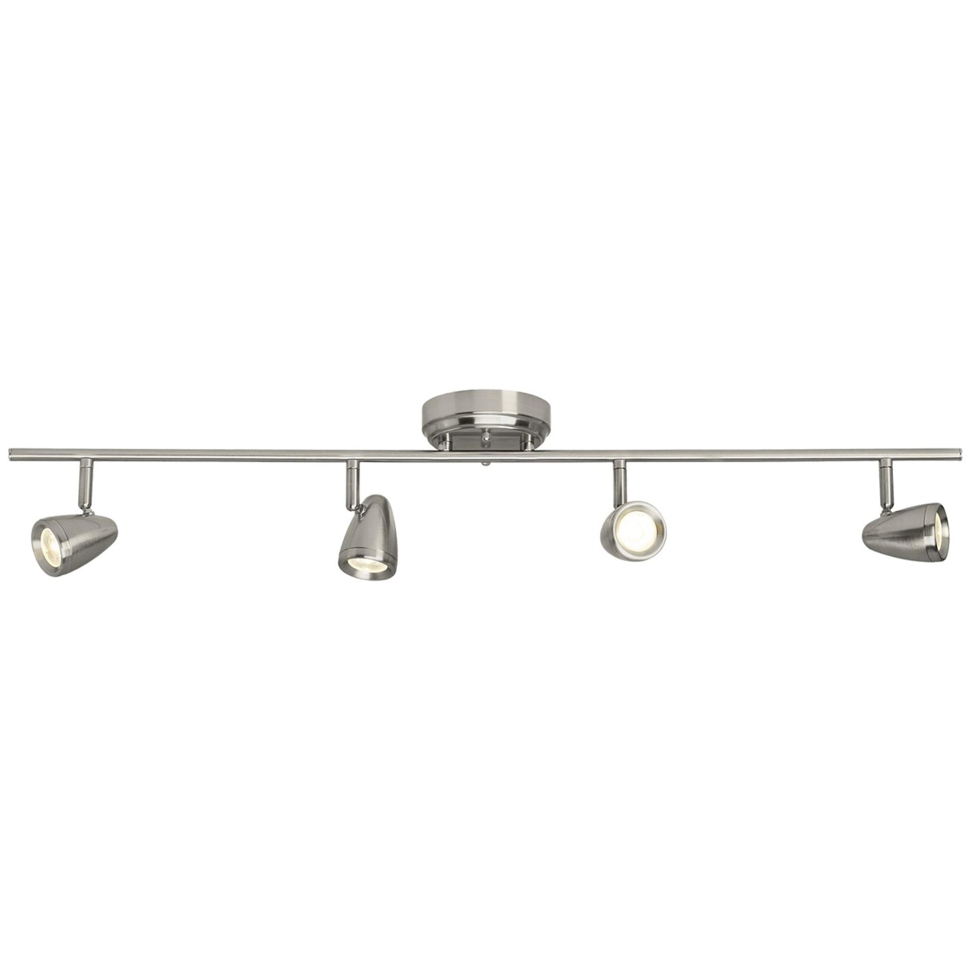 Talida 37" LED Fixed Rail Track Light, Brushed Nickel Finish - Bees Lighting