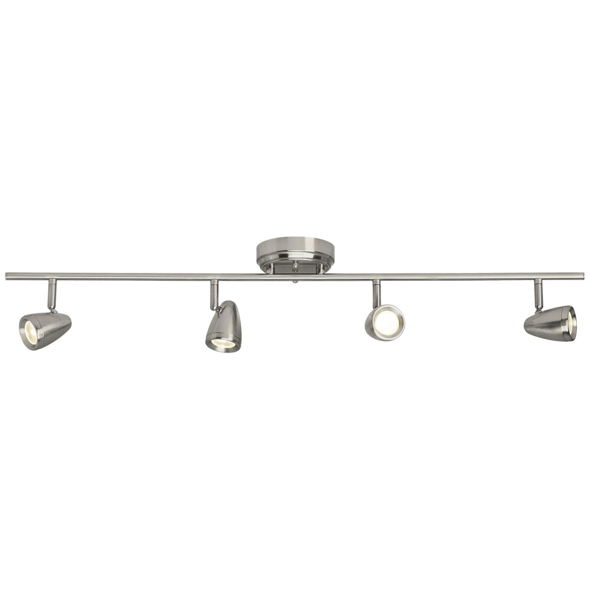 Talida 37" LED Fixed Rail Track Light, Brushed Nickel Finish - Bees Lighting