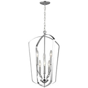 Romee 15" Medium 6-Light LED Lantern, Chrome Finish - Bees Lighting