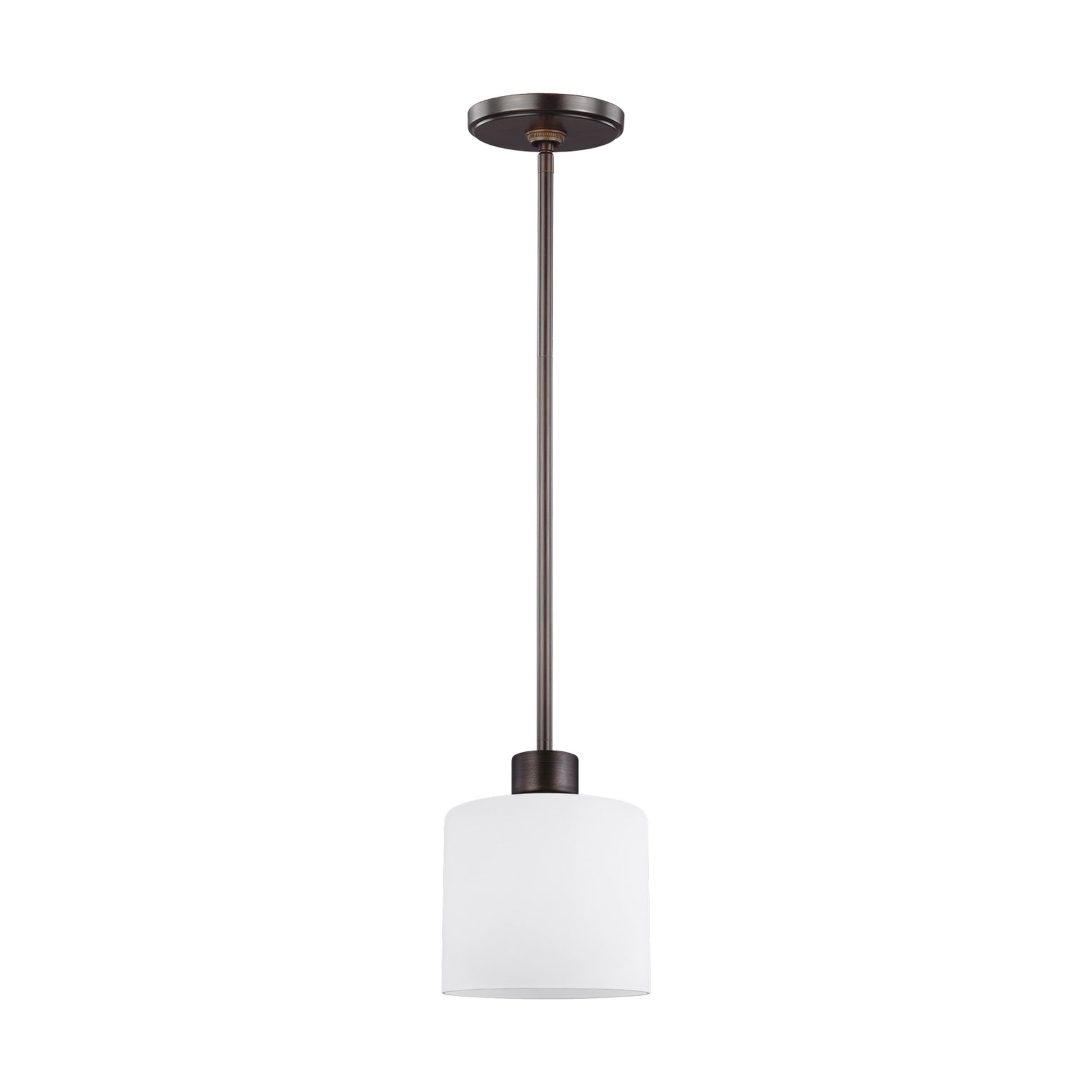 Canfield 6" Mini Pendant, Bronze Finish - Bees Lighting