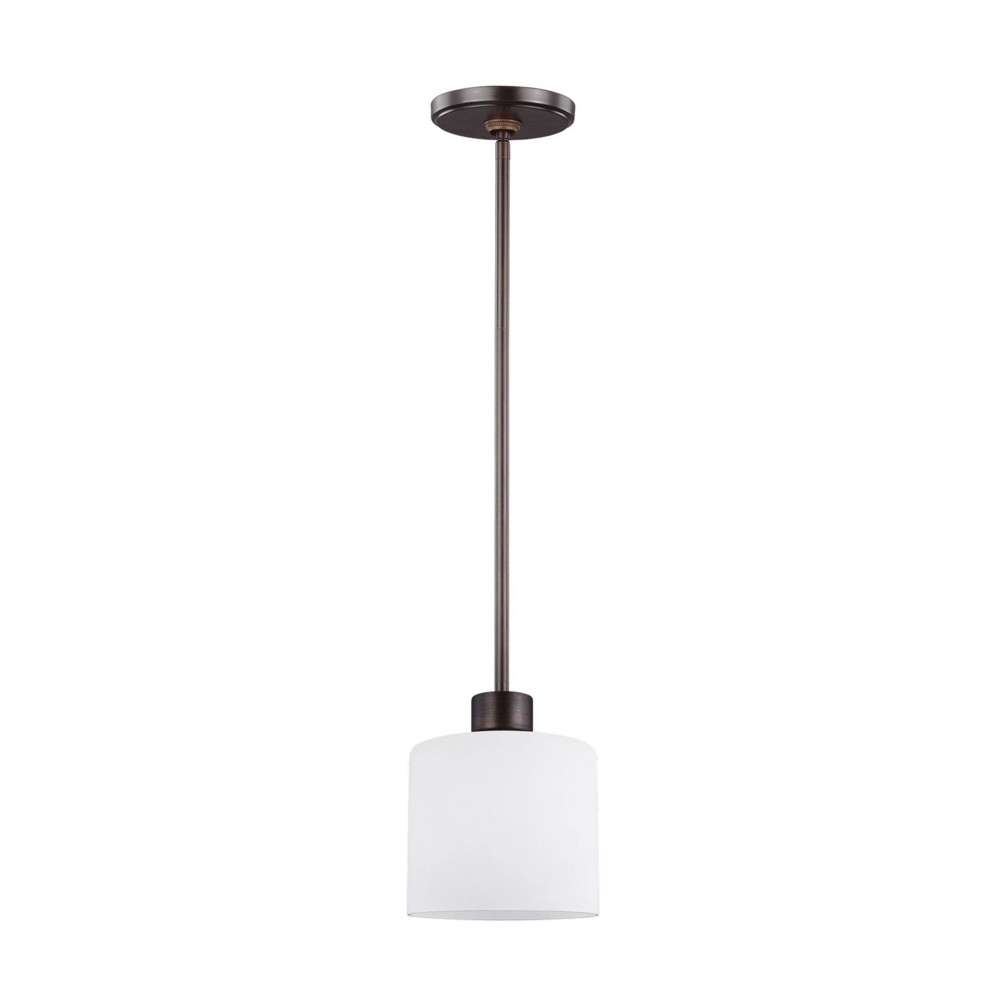 Canfield 6" Mini Pendant, Bronze Finish - Bees Lighting