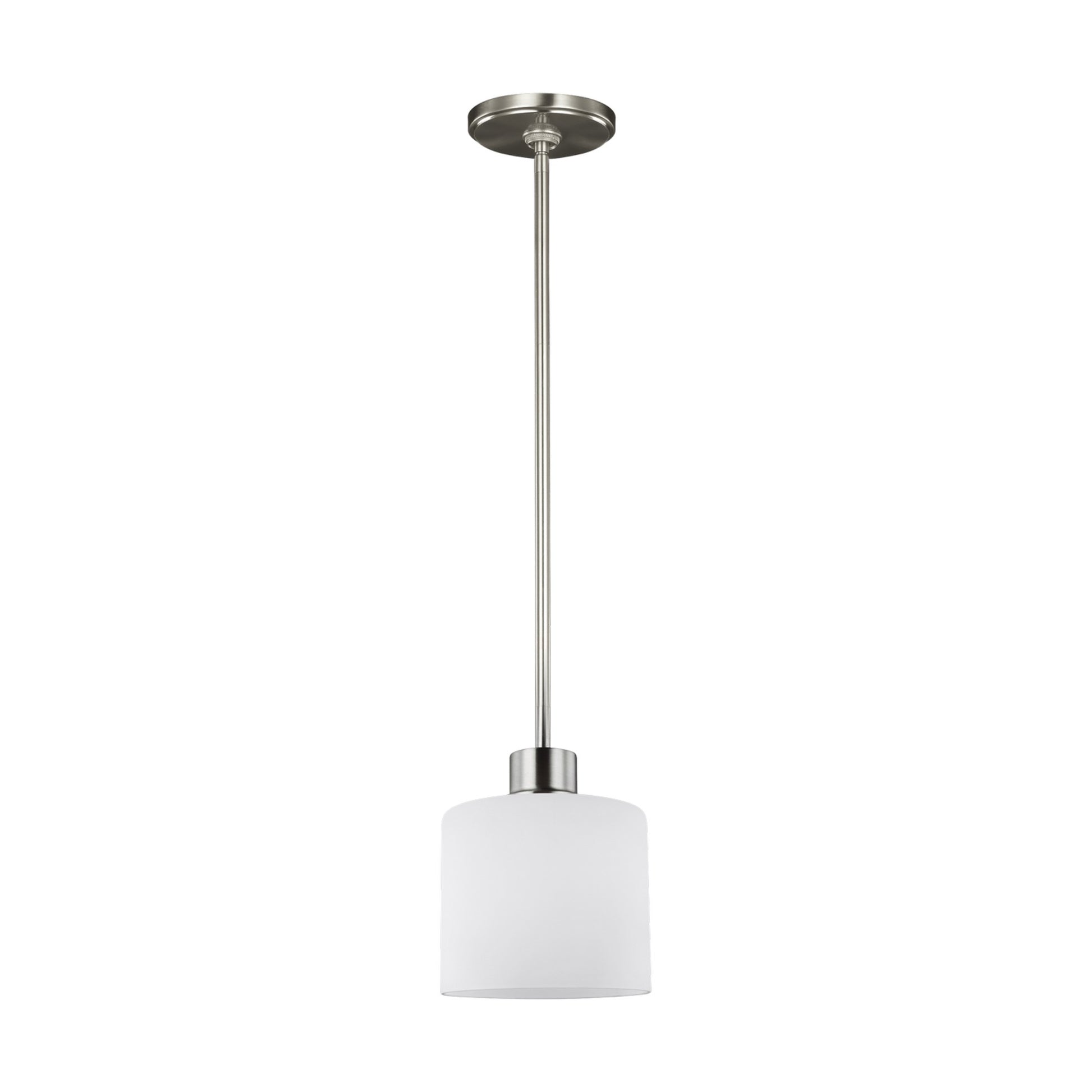 Canfield 6" Mini Pendant, Brushed Nickel Finish - Bees Lighting