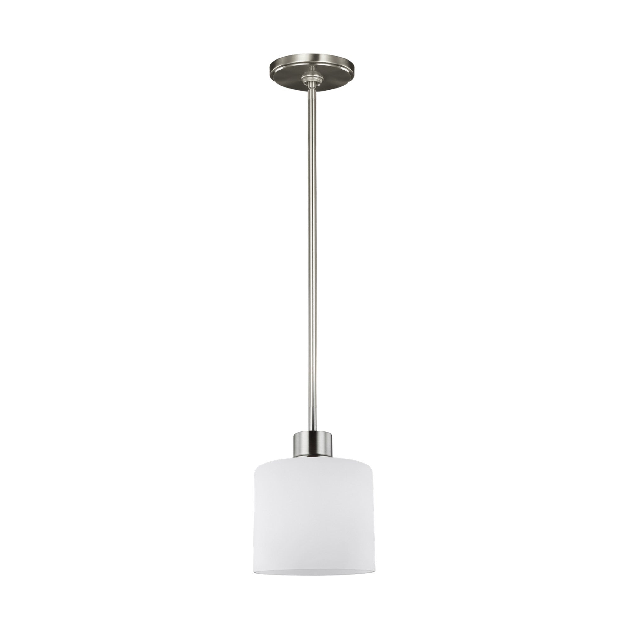 Canfield 6" Mini Pendant, Brushed Nickel Finish - Bees Lighting