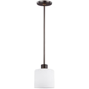 Canfield 6" LED Mini Pendant, Bronze Finish - Bees Lighting