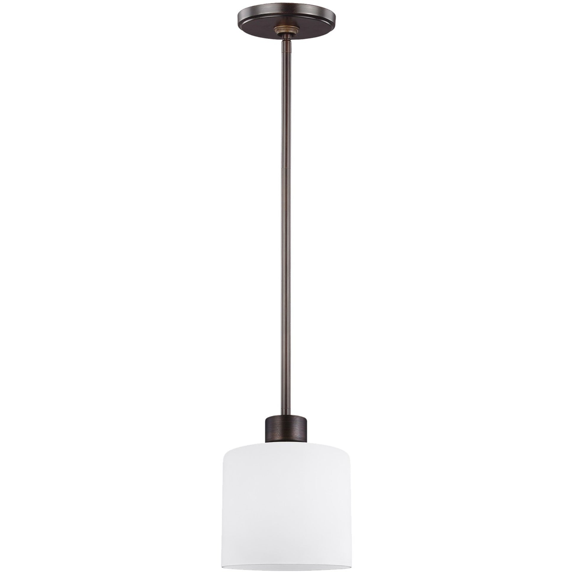 Canfield 6" LED Mini Pendant, Bronze Finish - Bees Lighting