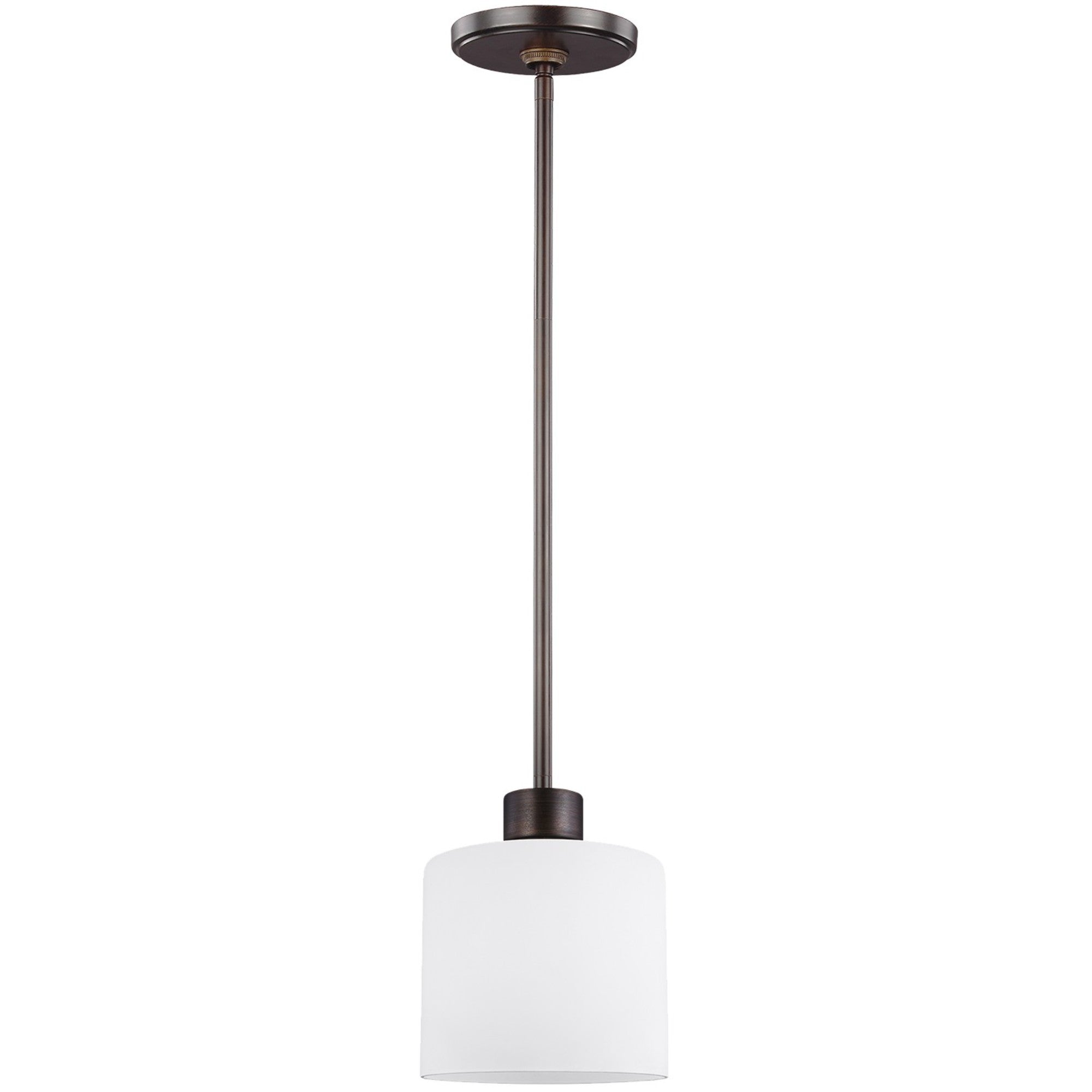 Canfield 6" LED Mini Pendant, Bronze Finish - Bees Lighting