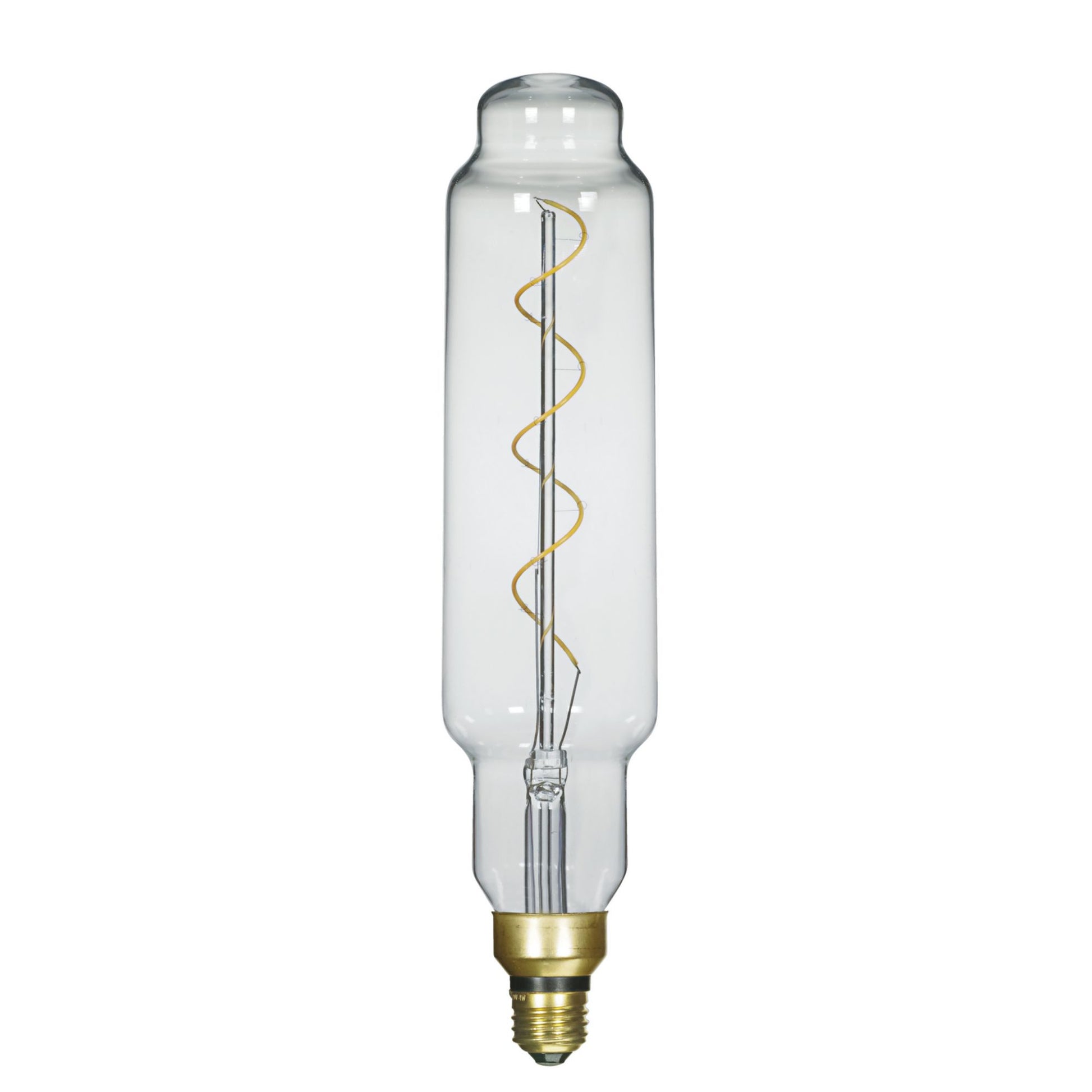 T24 Spiral Vintage LED Bulb, 4 Watts, 200 Lumens, 2100K, E26 Medium Base, Clear Finish - Bees Lighting