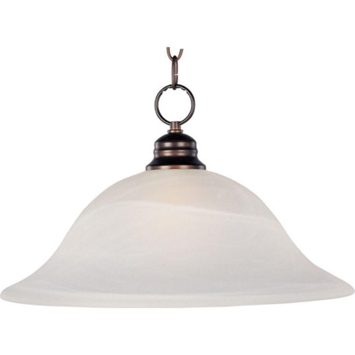 Essentials-9106x 16 in. Pendant Light with Marble Glass - Bees Lighting