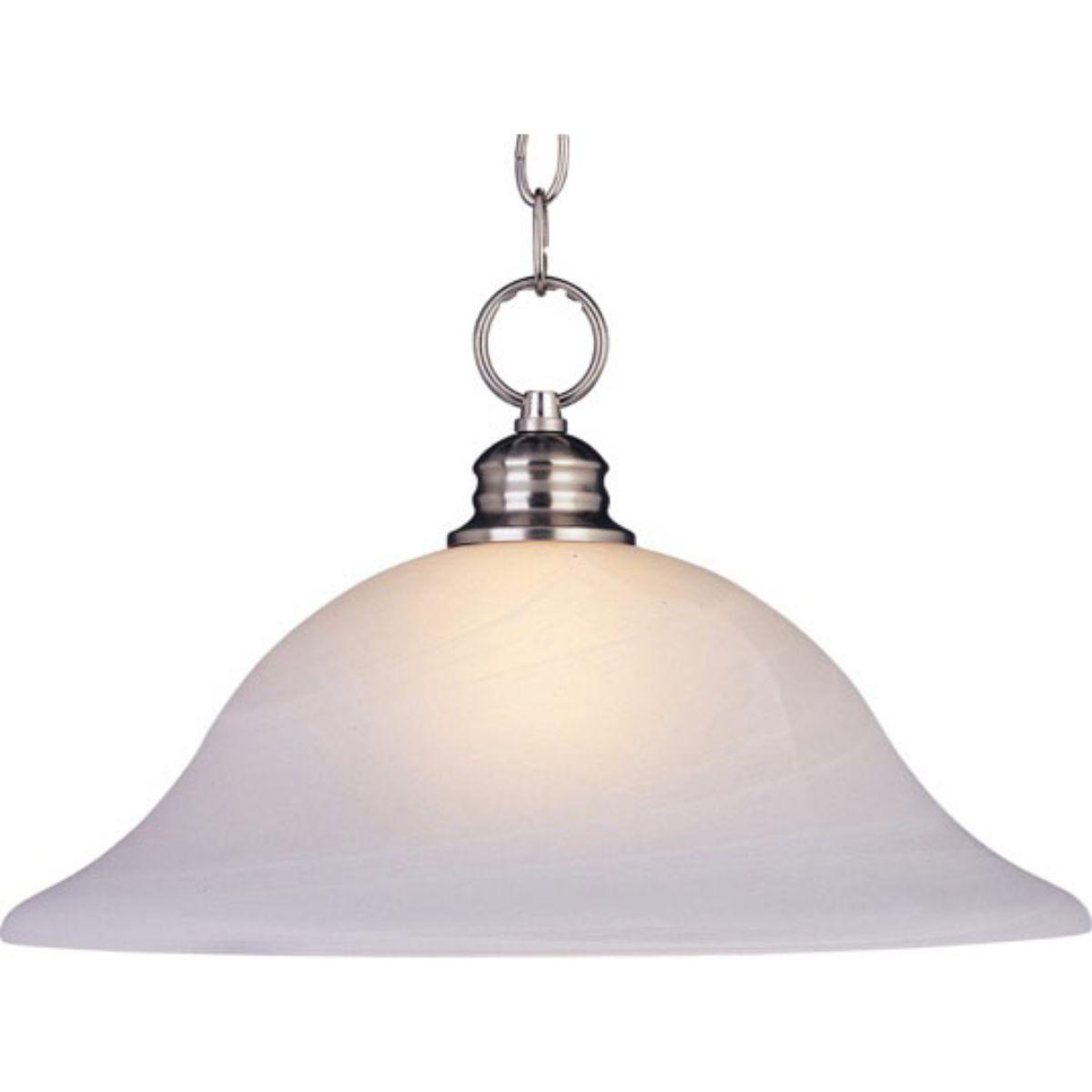 Essentials-9106x 16 in. Pendant Light with Marble Glass - Bees Lighting