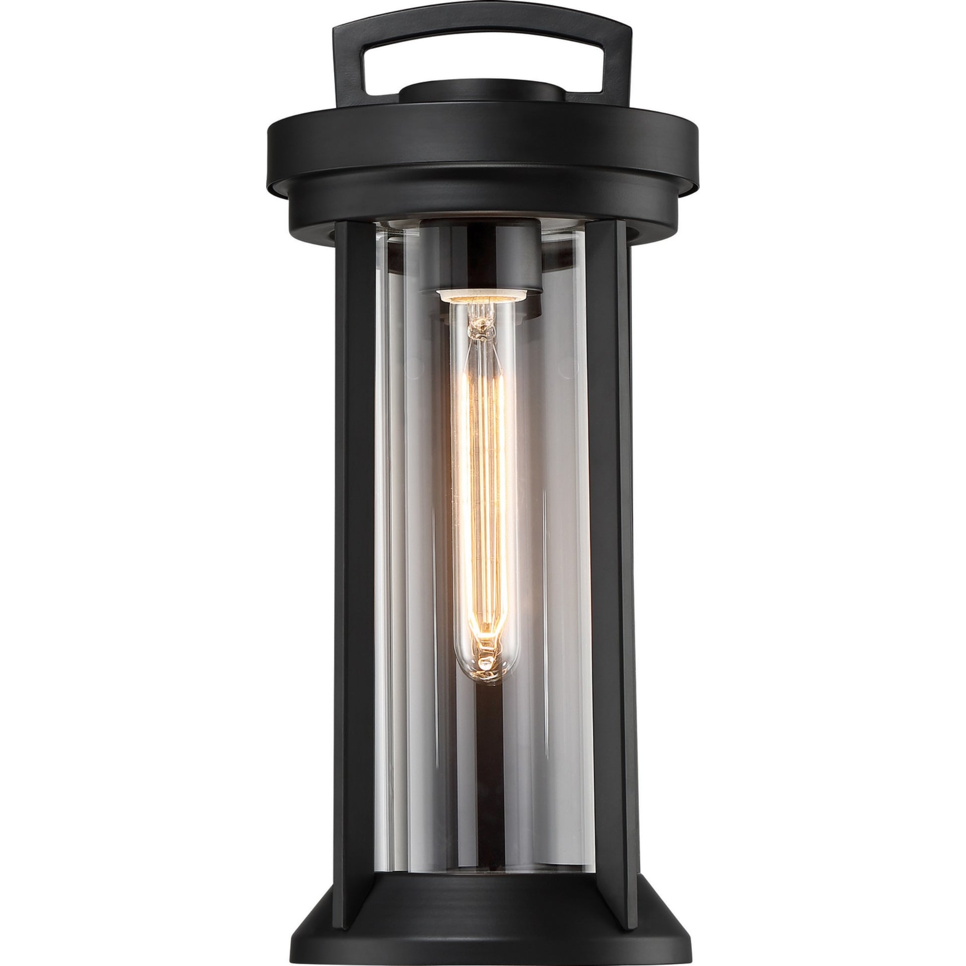 Huron 1 Light Outdoor Wall Light Bronze Finish, Clear Glass - Bees Lighting