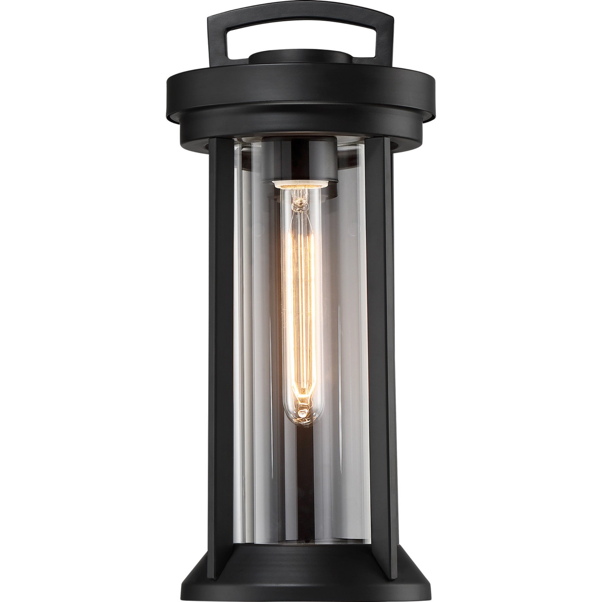 Huron 1 Light Outdoor Wall Light Bronze Finish, Clear Glass - Bees Lighting