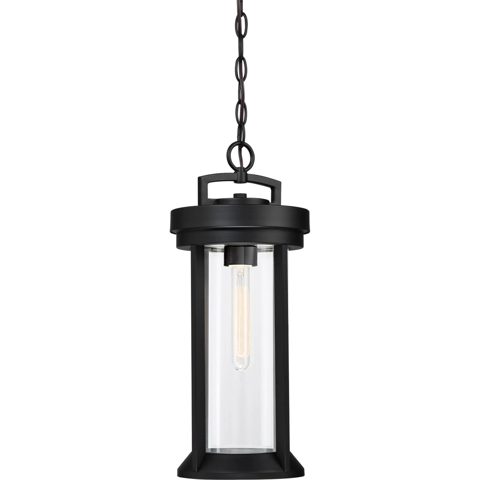 Huron 8" Outdoor Hanging Lantern, Bronze Finish - Bees Lighting