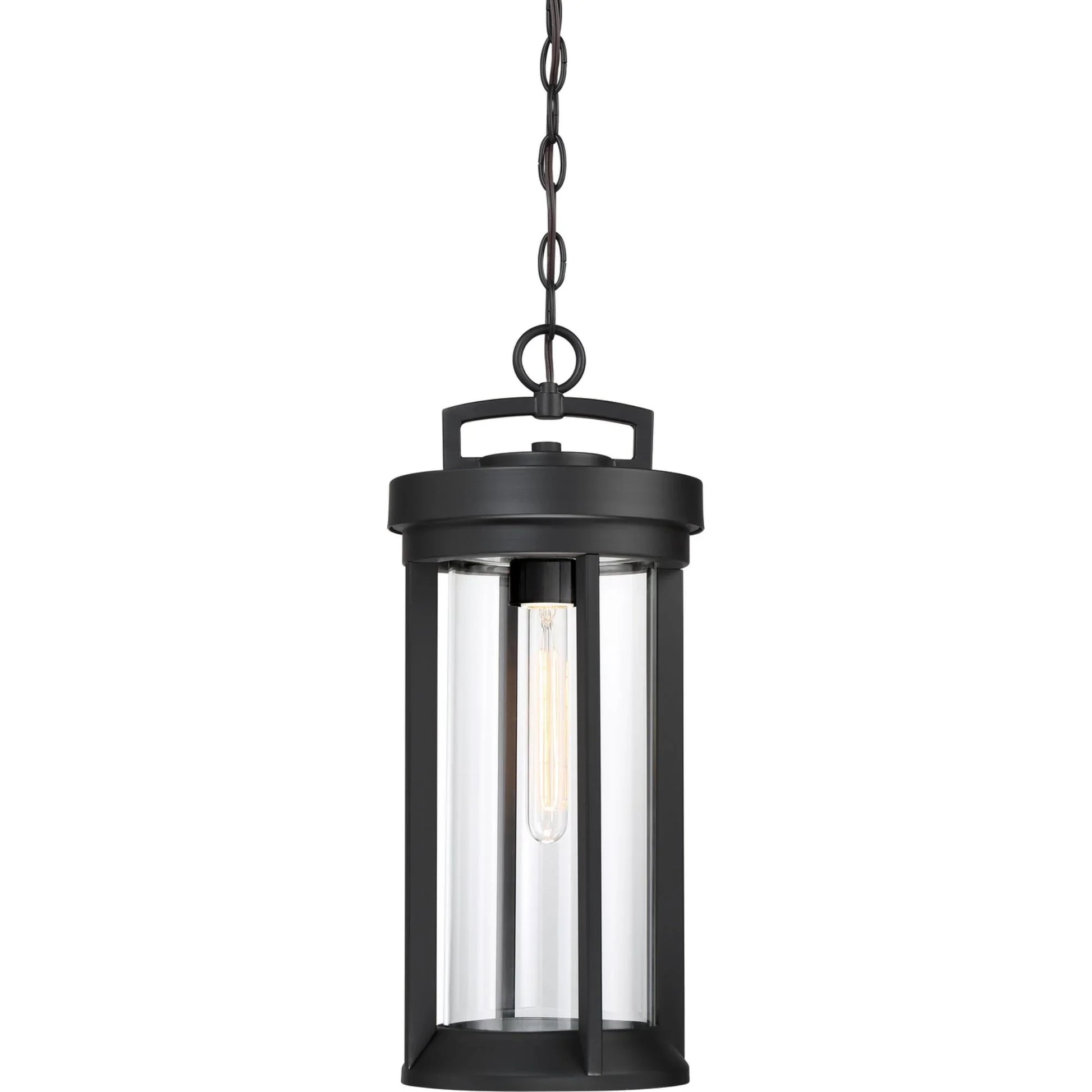 Huron 8" Outdoor Hanging Lantern, Bronze Finish - Bees Lighting