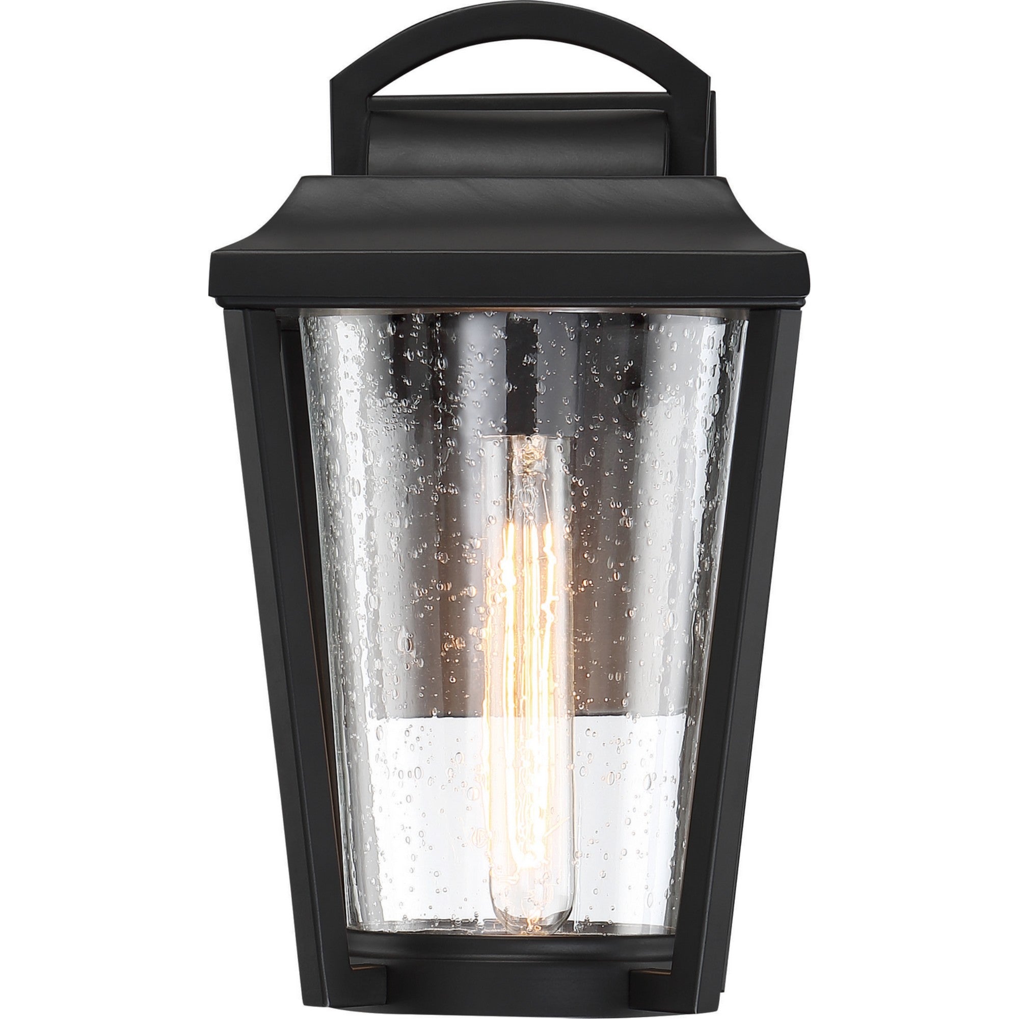 Lakeview 1 Light Outdoor Wall Light Bronze Finish, Clear Seeded Glass - Bees Lighting