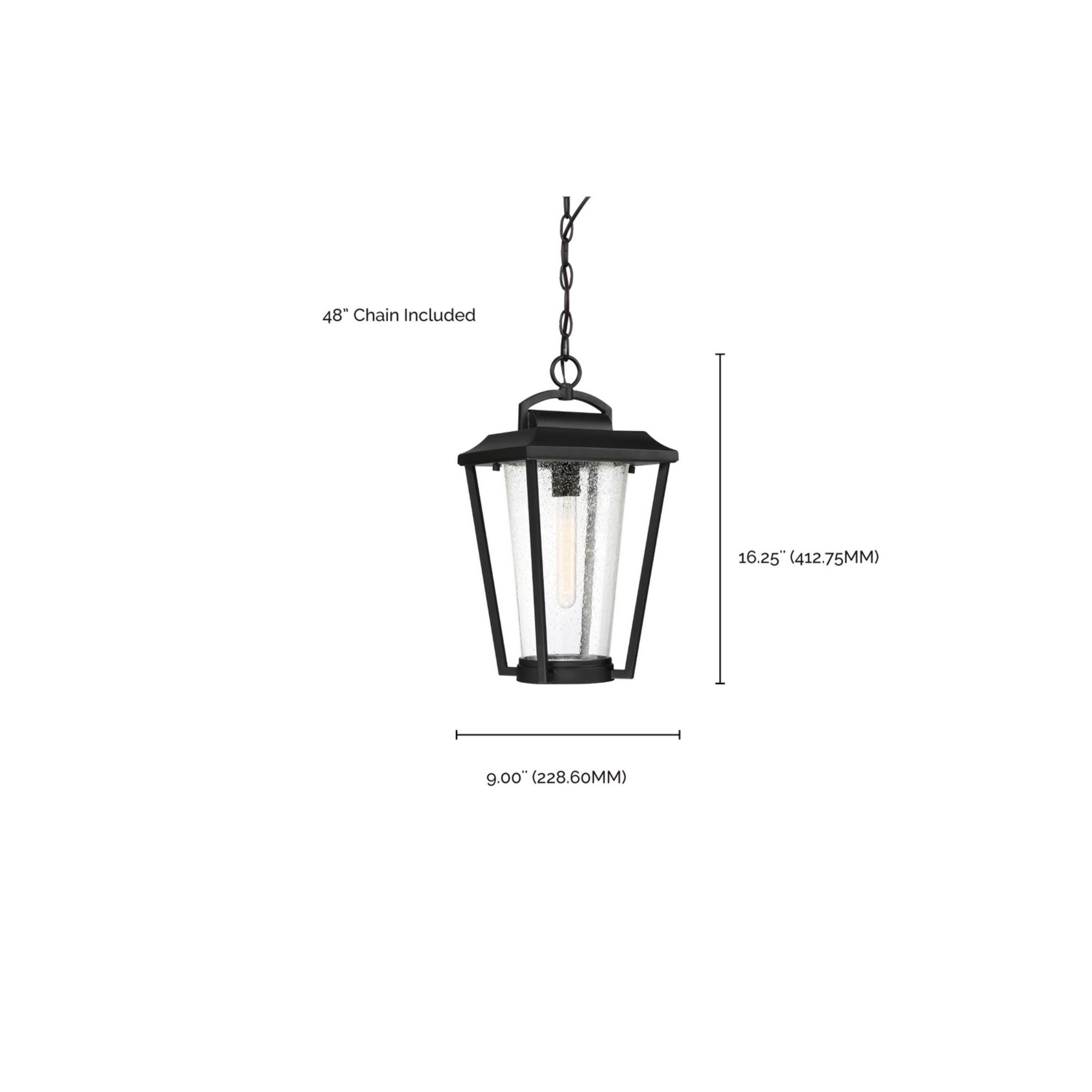 Lakeview 16" Outdoor Hanging Lantern, Bronze Finish - Bees Lighting
