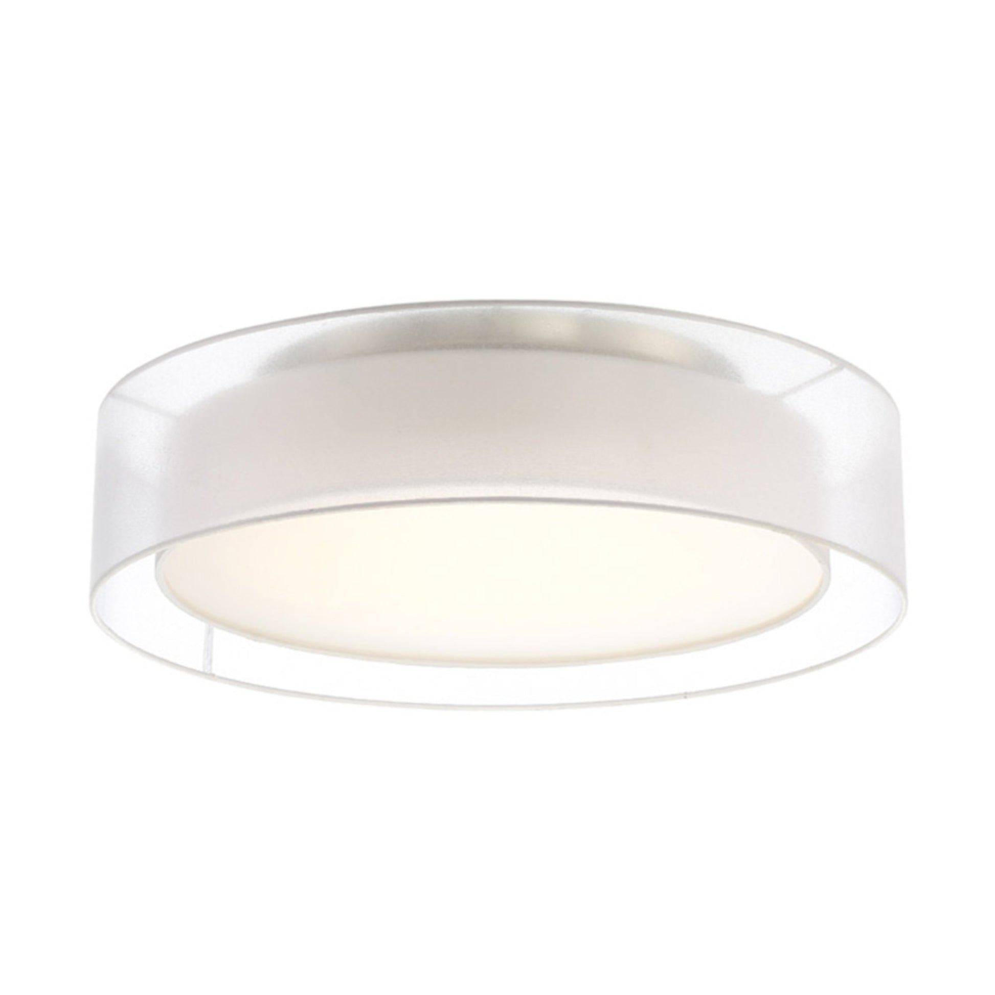 Metropolis 24" LED Semi-Flush Mount, Brushed Nickel Finish - Bees Lighting