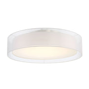 Metropolis 30" LED Semi-Flush Mount, Brushed Nickel Finish - Bees Lighting