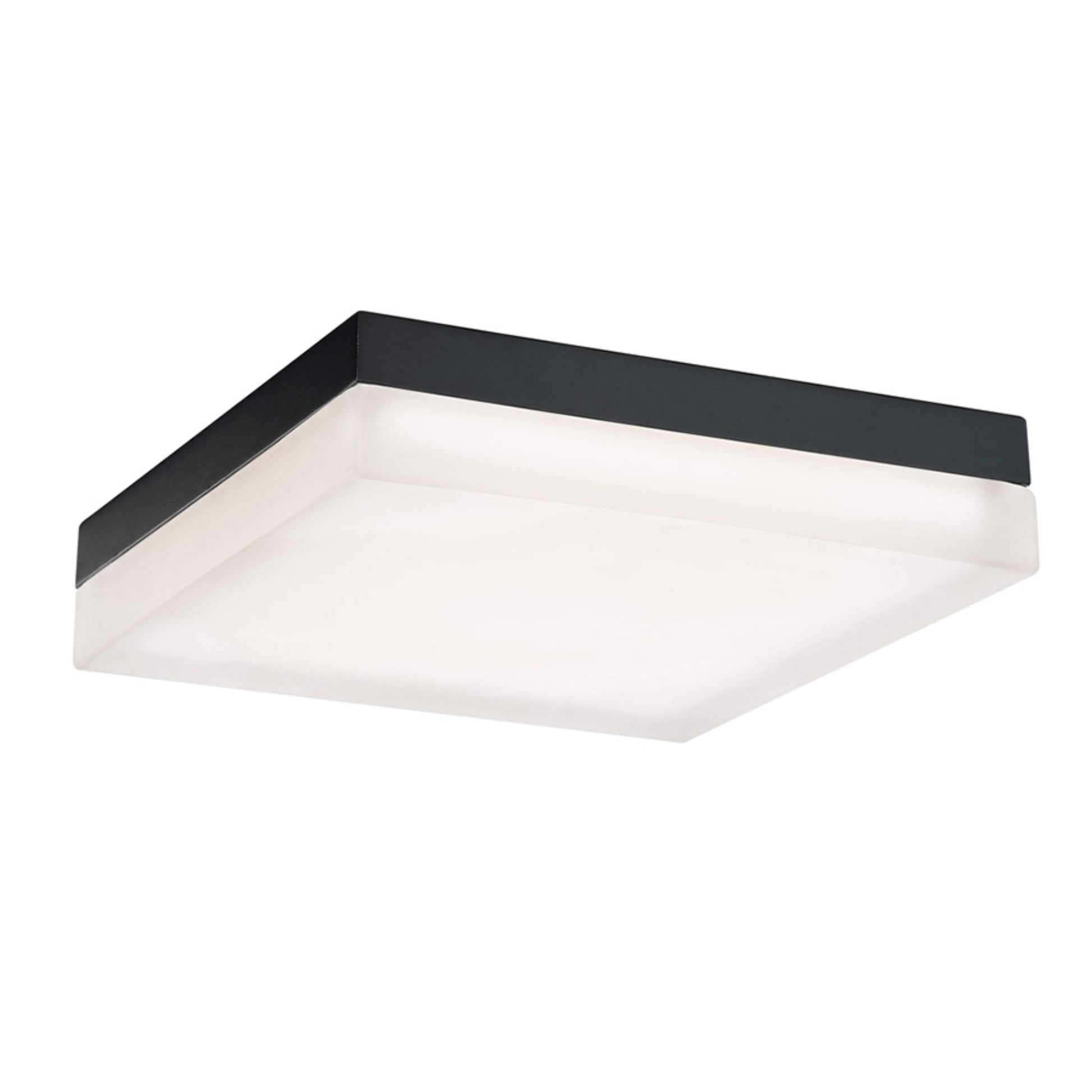 Matrix 12" LED Flush Mount, Black Finish - Bees Lighting
