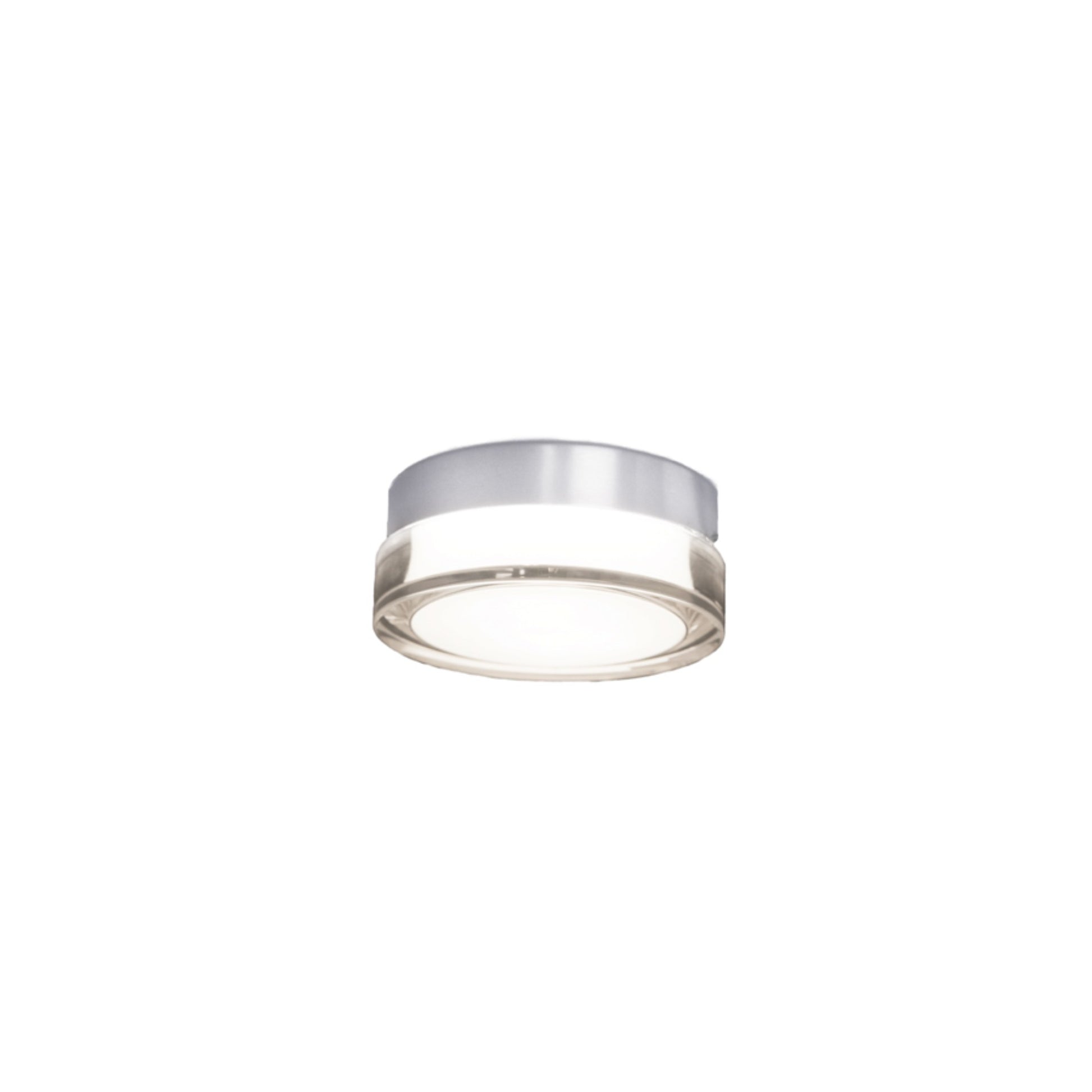 Pi 6" LED Outdoor Flush Mount, 3500K, Stainless Steel Finish - Bees Lighting