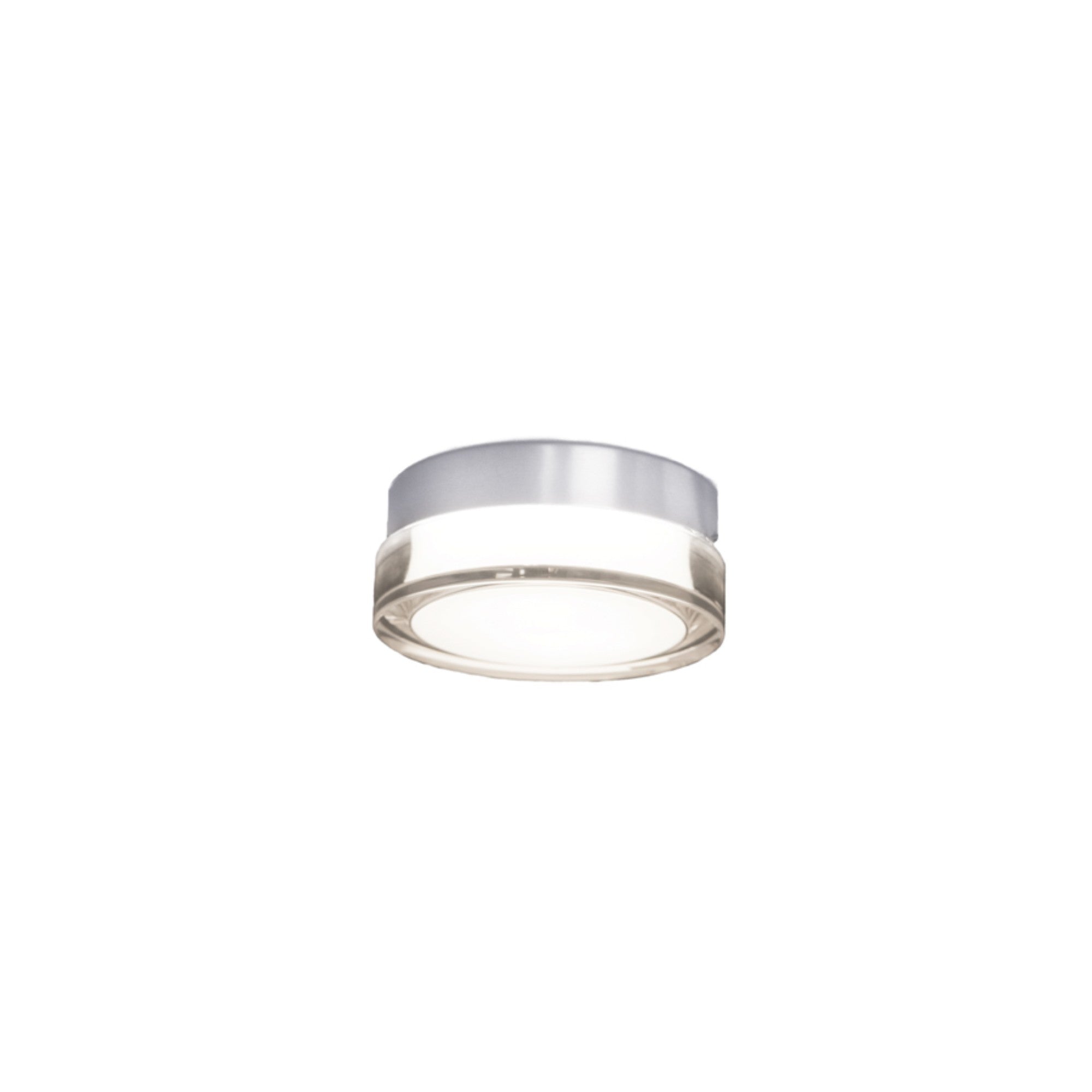 Pi 6" LED Outdoor Flush Mount, 3500K, Stainless Steel Finish - Bees Lighting