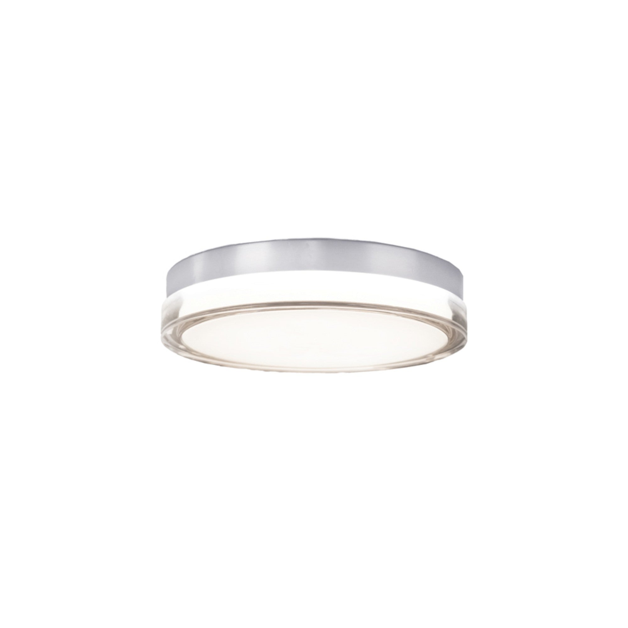 Pi 9" LED Outdoor Flush Mount, 3000K, Stainless Steel Finish - Bees Lighting
