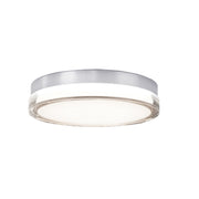 Pi 12" LED Outdoor Flush Mount, 3500K, Stainless Steel Finish - Bees Lighting