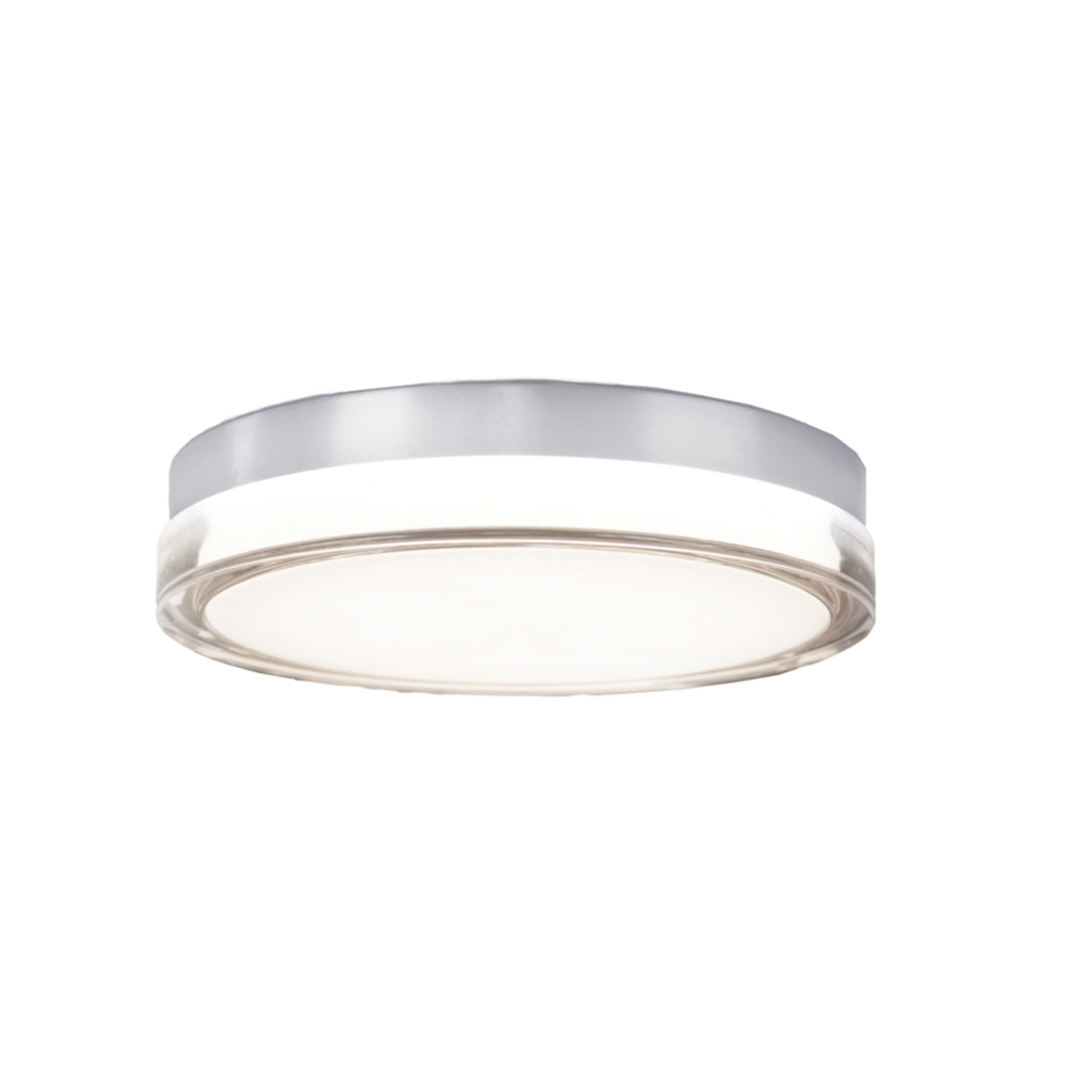 Pi 12" LED Outdoor Flush Mount, 3500K, Stainless Steel Finish - Bees Lighting